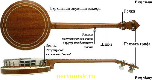 Банджо | Музыкальная энциклопедия от А до Я | Музыкальные инструменты